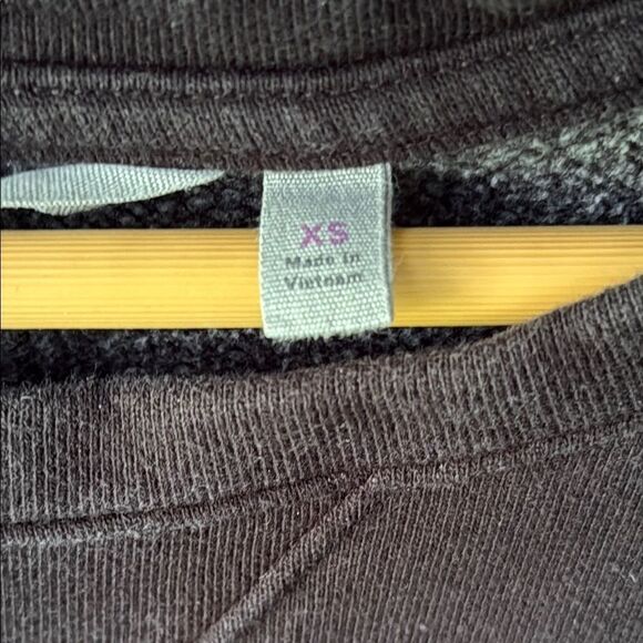 Athleta Lolo Sweatshirt Dress XS Black Long Sleeve Crewneck - Picture 6 of 8